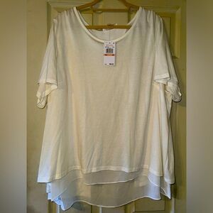 Michael Michael Kors white shirt with split